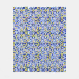  Portuguese Tiles and Sardines Fleece Blanket