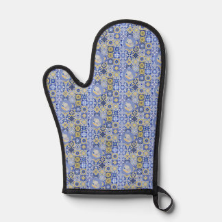 Portuguese Tiles and Sardines Oven Mitt