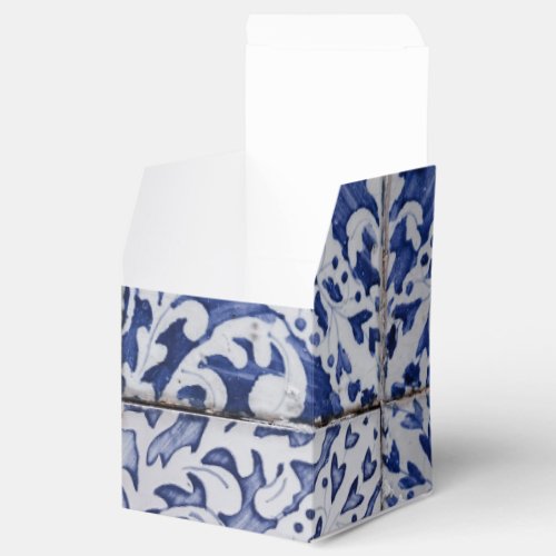 Portuguese Tiles _ Azulejo Blue and White Floral Favor Boxes