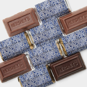 Portuguese Tiles - Azulejo Blue and White Floral Hershey's Miniatures