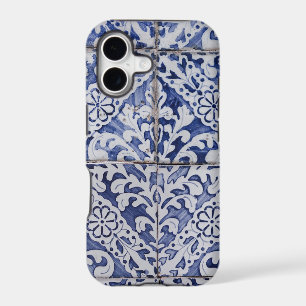 Portuguese Tiles - Azulejo Blue and White Floral iPhone 17 Case