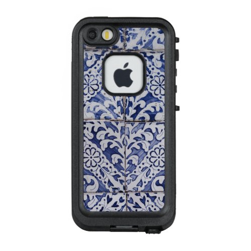 Portuguese Tiles _ Azulejo Blue and White Floral LifeProof FRĒ iPhone SE55s Case