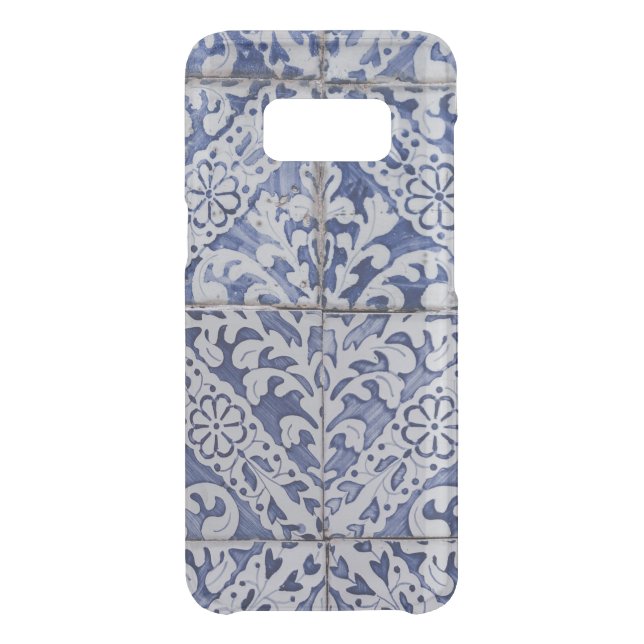 Portuguese Tiles - Azulejo Blue and White Floral Uncommon Samsung Galaxy Case (Back)