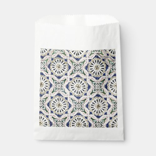 Portuguese Tiles _ Azulejo Colorful Geometric Favor Bag