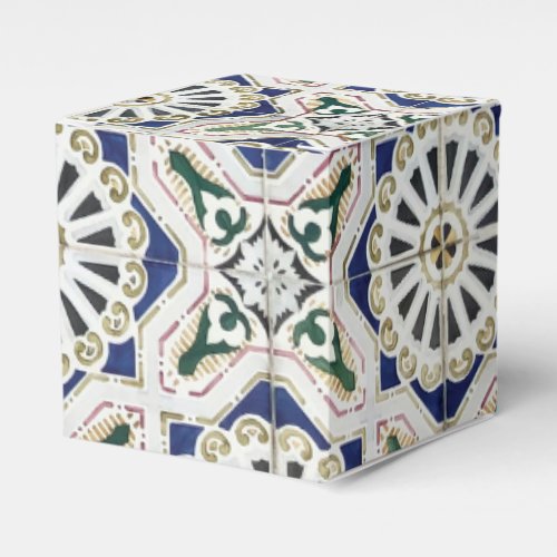 Portuguese Tiles _ Azulejo Colorful Geometric Favor Boxes