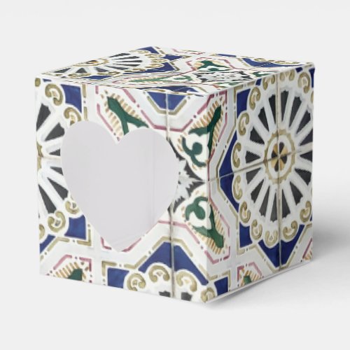 Portuguese Tiles _ Azulejo Colorful Geometric Favor Boxes