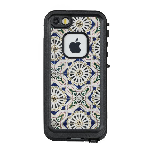 Portuguese Tiles - Azulejo Colorful Geometric LifeProof iPhone Case (Back)