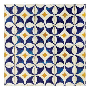 Portuguese Tiles - Azulejo Pattern Design Acrylic Print
