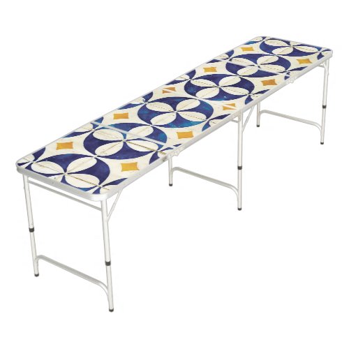 Portuguese Tiles _ Azulejo Pattern Design Beer Pong Table