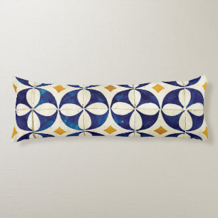 Portuguese Tiles - Azulejo Pattern Design Body Pillow