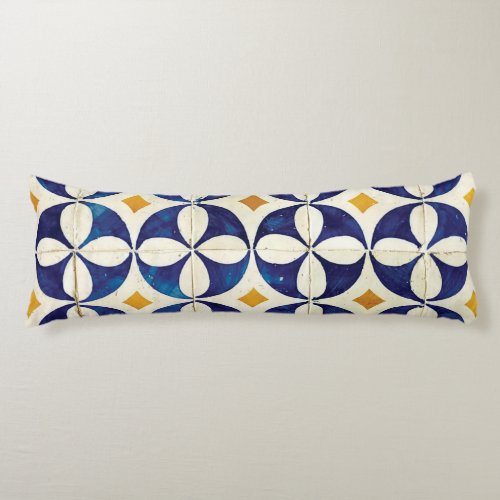 Portuguese Tiles _ Azulejo Pattern Design Body Pillow