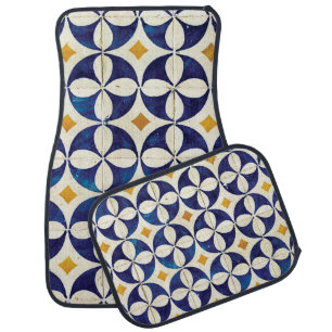 Portuguese Tiles - Azulejo Pattern Design Car Floor Mat