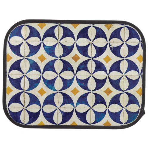 Portuguese Tiles _ Azulejo Pattern Design Car Floor Mat