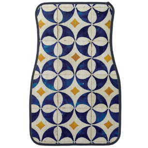 Portuguese Tiles - Azulejo Pattern Design Car Floor Mat