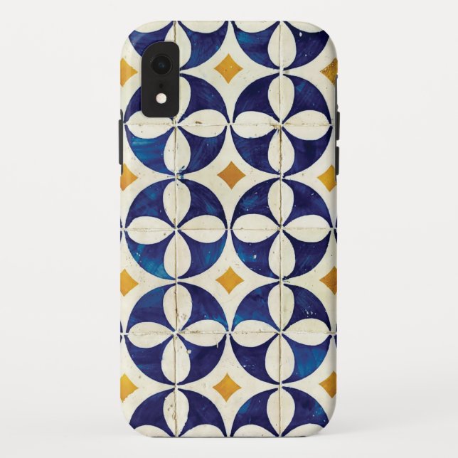 Portuguese Tiles - Azulejo Pattern Design Case-Mate iPhone Case (Back)