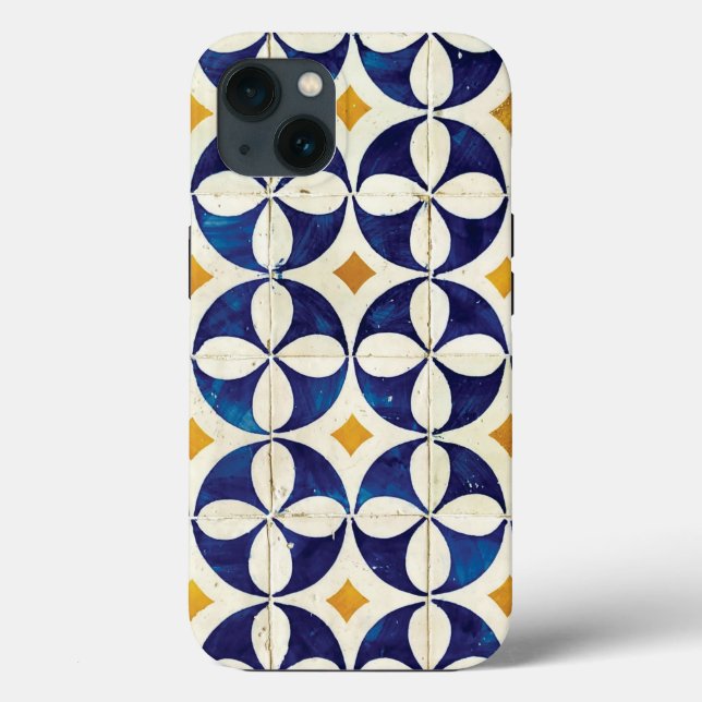 Portuguese Tiles - Azulejo Pattern Design Case-Mate iPhone Case (Back)