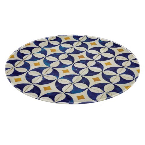 Portuguese Tiles _ Azulejo Pattern Design Cutting Board