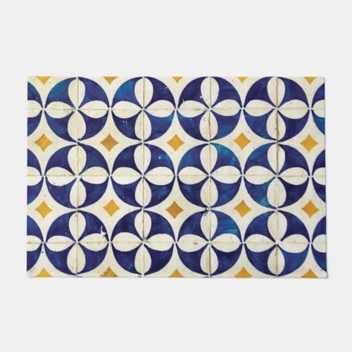 Portuguese Tiles _ Azulejo Pattern Design Doormat
