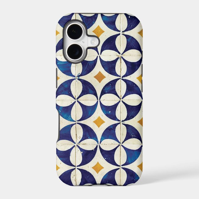 Portuguese Tiles - Azulejo Pattern Design Iphone Case (Back)