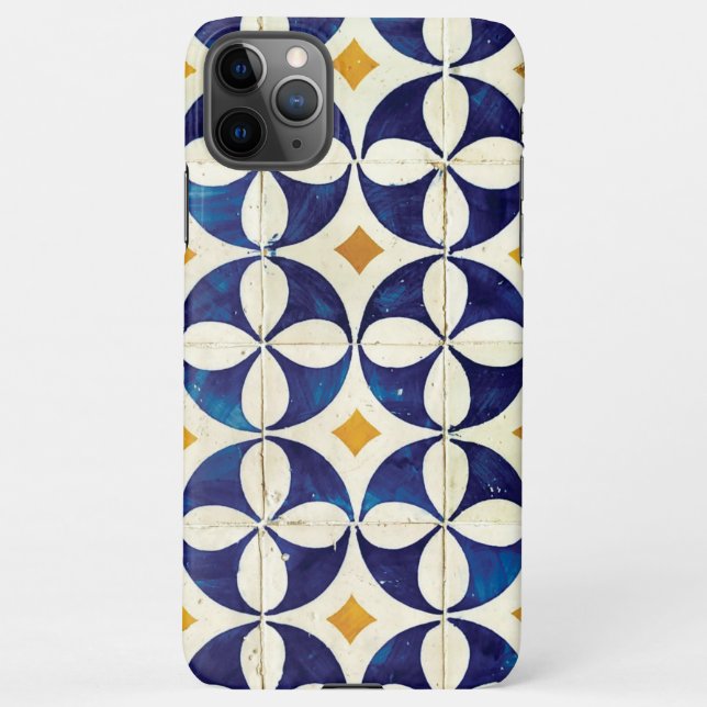 Portuguese Tiles - Azulejo Pattern Design iPhone Case (Back)