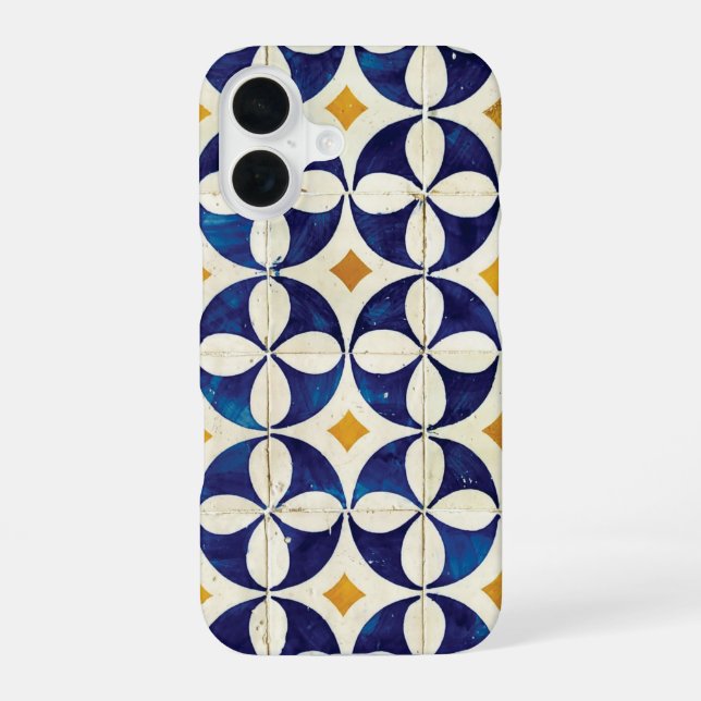 Portuguese Tiles - Azulejo Pattern Design iPhone Case (Back)