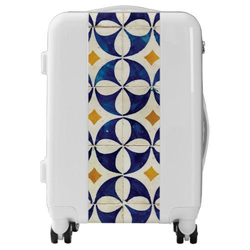 Portuguese Tiles _ Azulejo Pattern Design Luggage