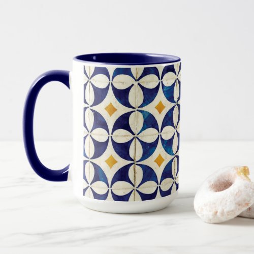 Portuguese Tiles _ Azulejo Pattern Design Mug