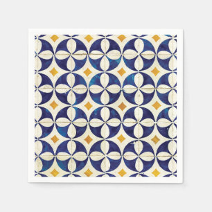 Portuguese Tiles - Azulejo Pattern Design Napkins