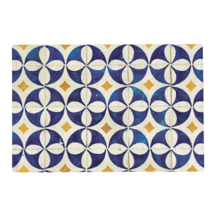 Portuguese Tiles - Azulejo Pattern Design Placemat