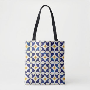 Portuguese Tiles - Azulejo Pattern Design Tote Bag