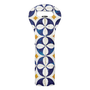 Portuguese Tiles - Azulejo Pattern Design Wine Bag