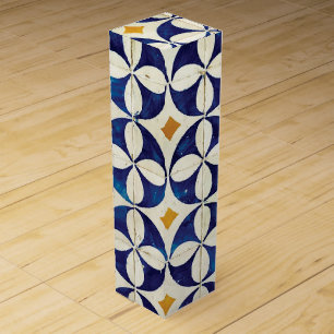 Portuguese Tiles - Azulejo Pattern Design Wine Box