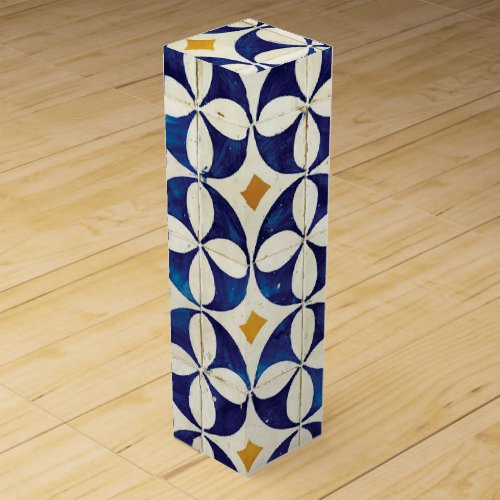Portuguese Tiles _ Azulejo Pattern Design Wine Box