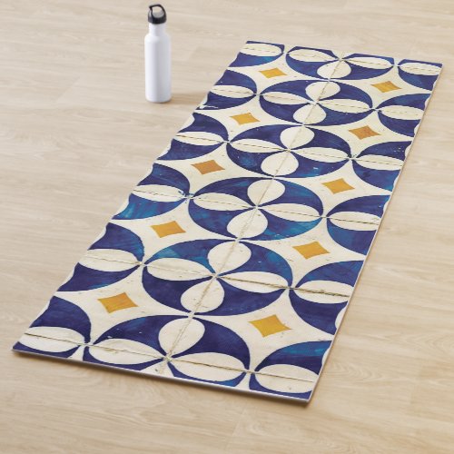 Portuguese Tiles _ Azulejo Pattern Design Yoga Mat