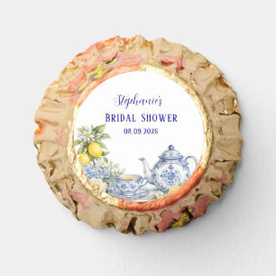 Portuguese Tiles Blue Mediterranean Bridal shower Reese's Peanut Butter Cups