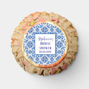 Portuguese Tiles Blue Mediterranean Bridal shower Reese's Peanut Butter Cups