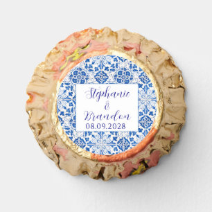 Portuguese Tiles Blue Mediterranean Wedding Reese's Peanut Butter Cups