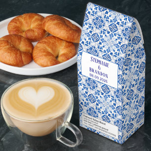 Portuguese Tiles Blue Mediterranean Wedding Roasted Coffee