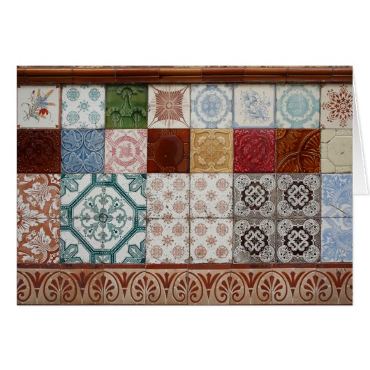 Portuguese tiles cards (Front Horizontal)