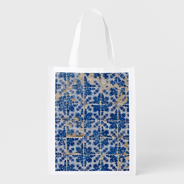 Portuguese tiles grocery bag (Front)