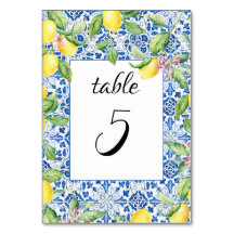 Portuguese Tiles Lemons Mediterranean Wedding