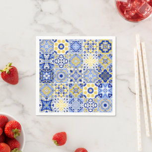 Portuguese Tiles Pattern Napkins