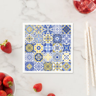 Portuguese Tiles Pattern Napkins