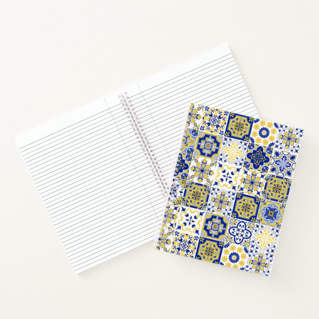 Portuguese Tiles Pattern  Notebook (Inside)