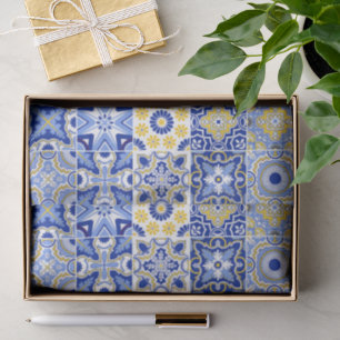 Portuguese Tiles Pattern Tissue Paper