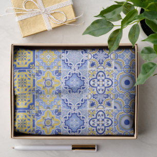 Portuguese Tiles Pattern Tissue Paper