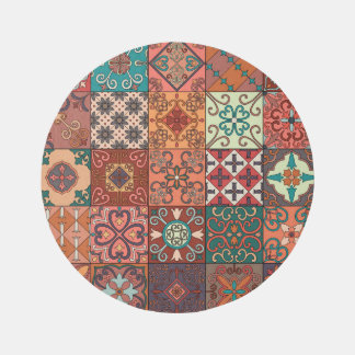 Portuguese Tiles: Talavera Style Azulejo. Rug