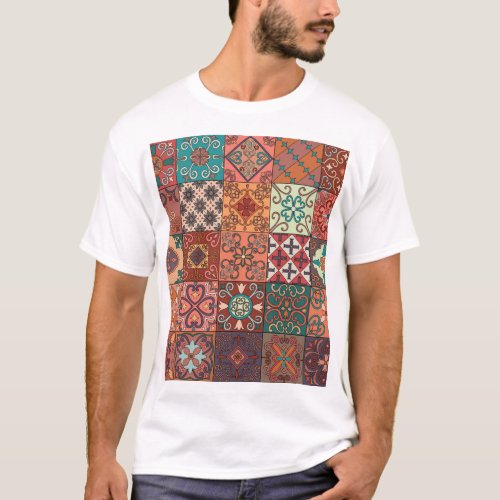 Portuguese Tiles Talavera Style Azulejo T_Shirt