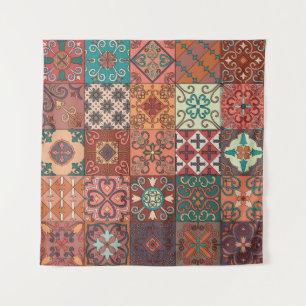 Portuguese Tiles: Talavera Style Azulejo. Tapestry