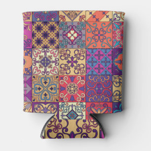 Portuguese Tiles Talavera Style Pattern Can Cooler